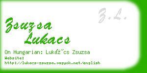 zsuzsa lukacs business card